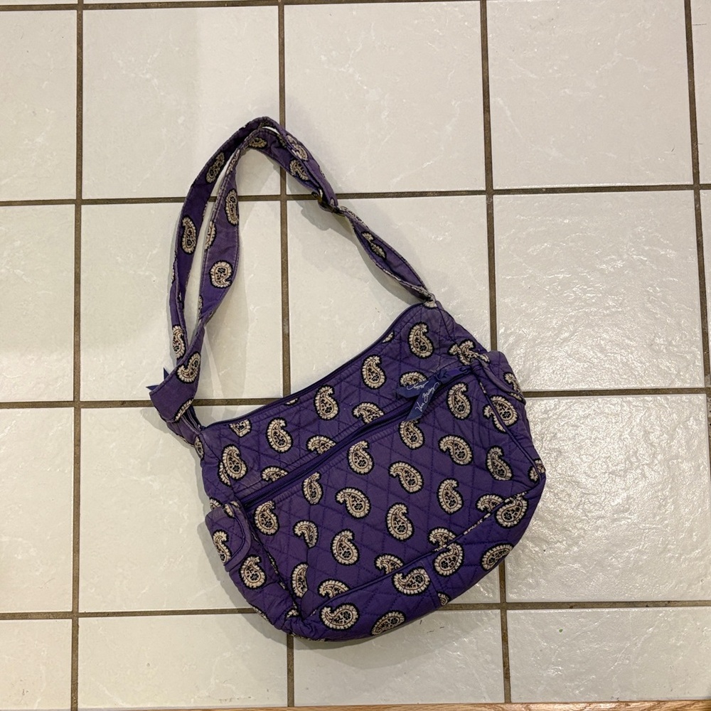 Vera Bradley Purple Paisley Shoulder Bag - Picture 2 of 2